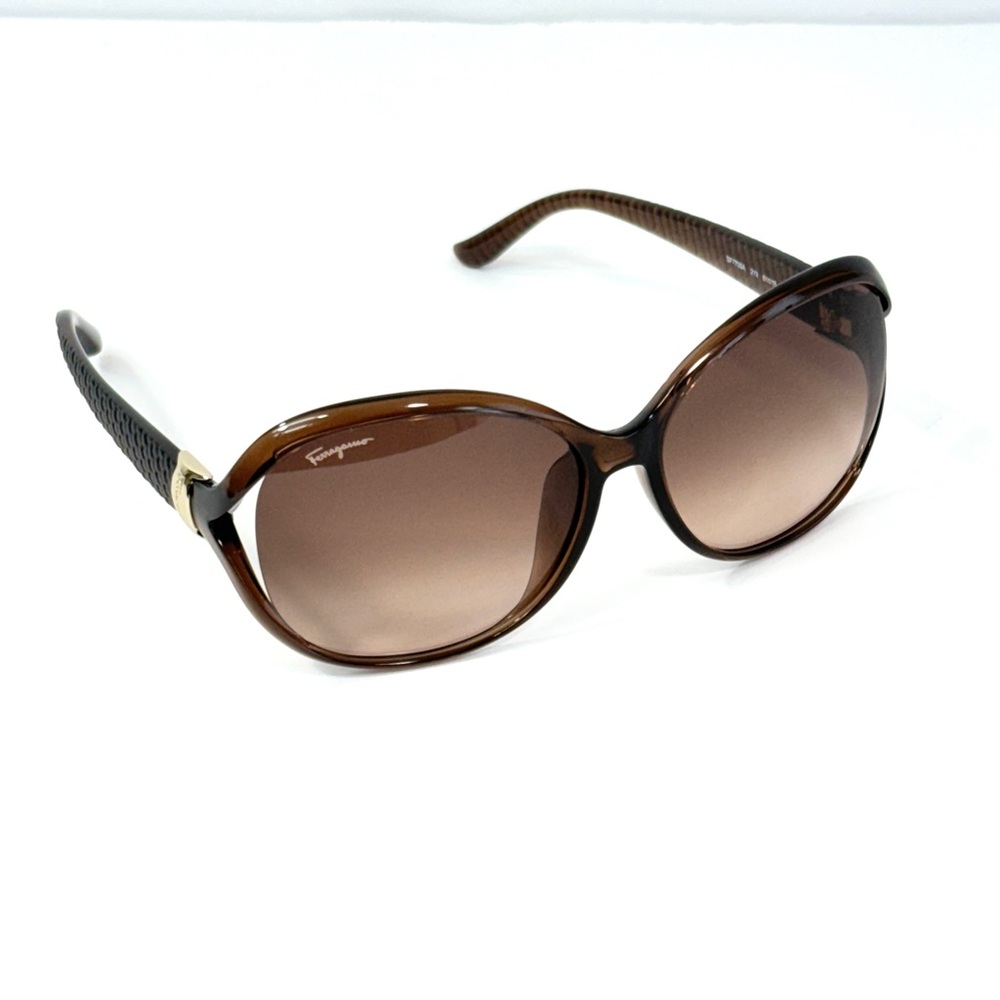 Salvatore Ferragamo Brown Gradient Sunglasses